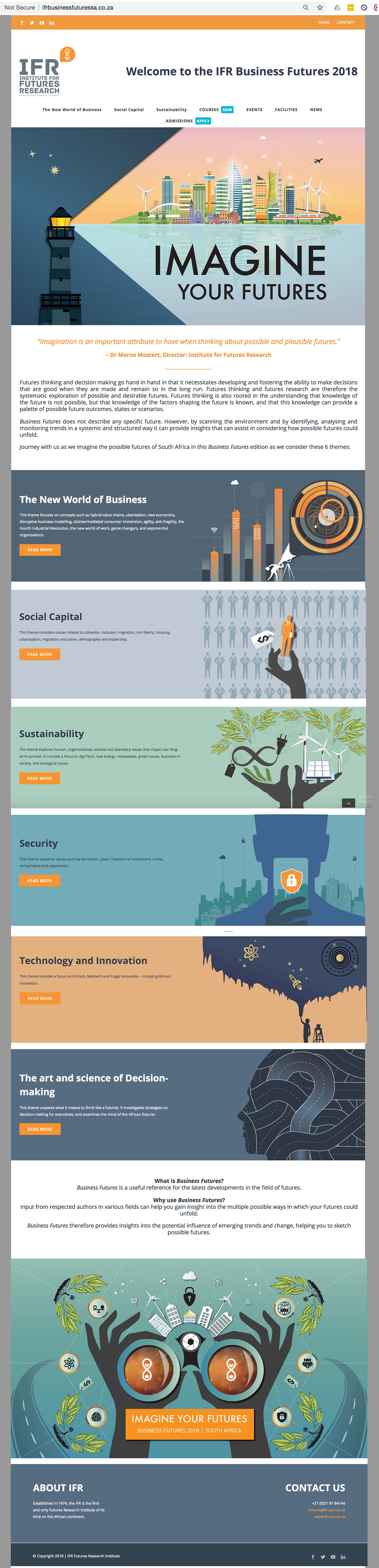 IFR Business Futures Web design